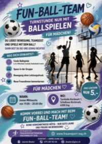 Neu: Sportangebot für Mädchen der Oberstufe (ab 5. Klasse Primar)!